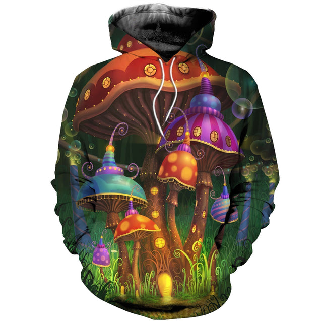 3D All Over Printed Halloween Mushroom Shirts and Shorts-Mushroom-RoosterArt-Hoodie-XS-Vibe Cosy™