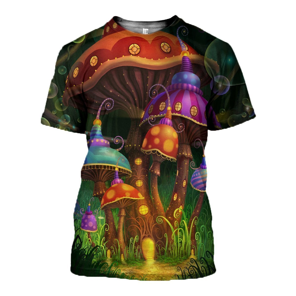 3D All Over Printed Halloween Mushroom Shirts and Shorts-Mushroom-RoosterArt-T-shirt-XS-Vibe Cosy™