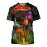 3D All Over Printed Halloween Mushroom Shirts and Shorts-Mushroom-RoosterArt-T-shirt-XS-Vibe Cosy™