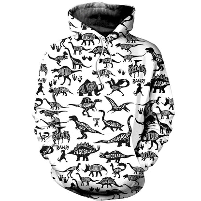 3D All Over Printed Dinosaurs Name Shirt-3D All Over Printed Clothes-HP Arts-T-shirt-XS-Vibe Cosy™