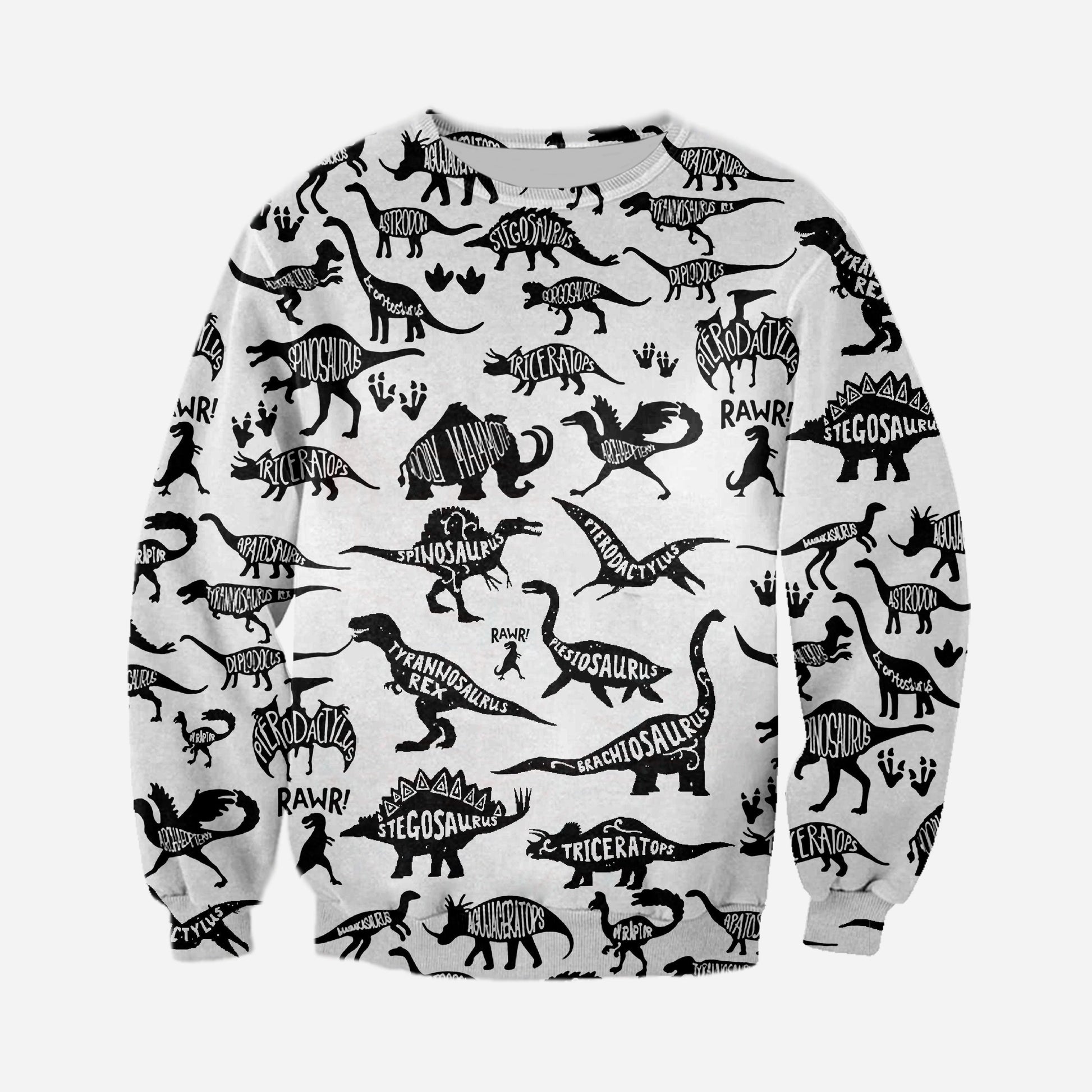 3D All Over Printed Dinosaurs Name Shirt-3D All Over Printed Clothes-HP Arts-T-shirt-XS-Vibe Cosy™