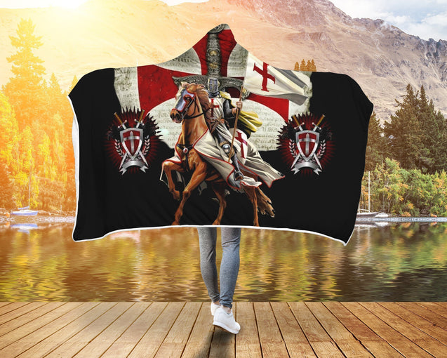 Hooded Blanket - Knights Templar-Knight Templar-HP Arts-Adult-Vibe Cosy™