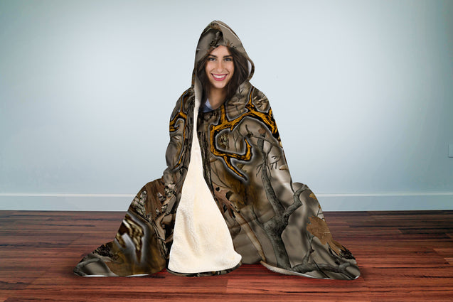 Hooded Blanket - Deer Hunting Camo-Hooded Blanket-wc-fulfillment-Adult 80"x55"-Vibe Cosy™