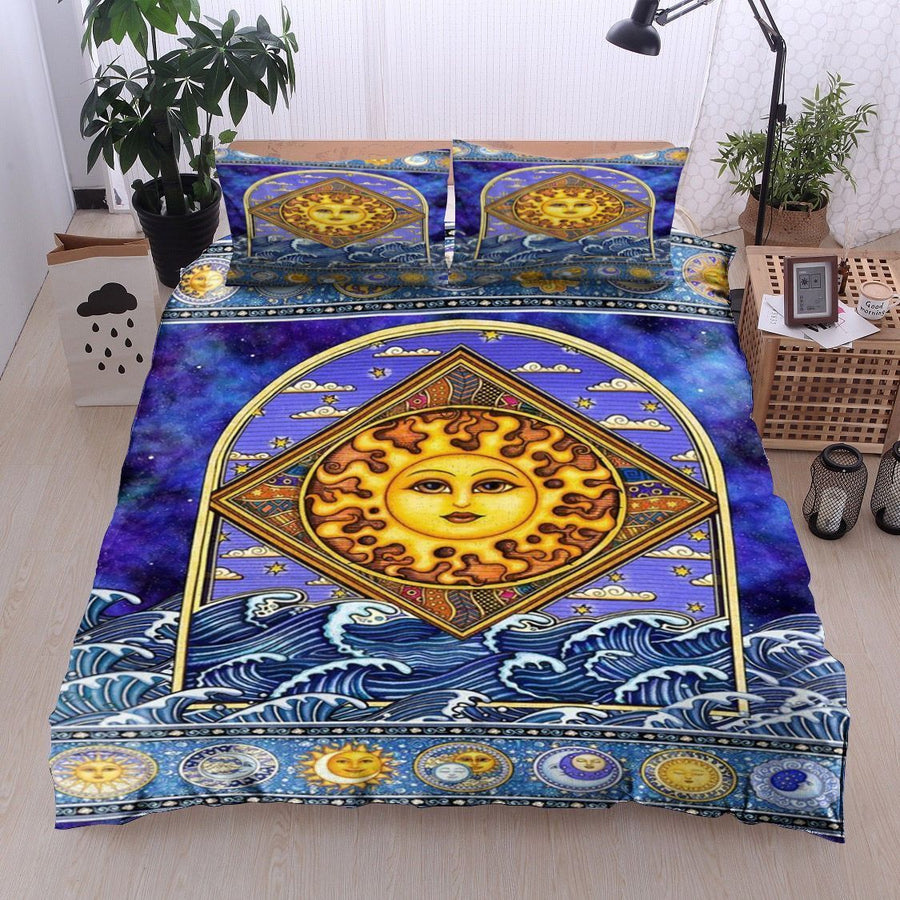 Loving Hippie Sun Bedding Set TQH200745-BEDDING SETS-TQH-Twin-Vibe Cosy™