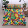 Colorful Hippie Peace Symbols Bedding Set TQH200769-BEDDING SETS-TQH-Twin-Vibe Cosy™