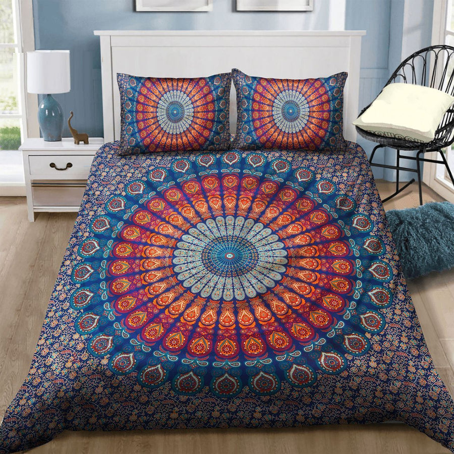 Hippie Pattern Bedding Set TQH200777-BEDDING SETS-TQH-Twin-Vibe Cosy™