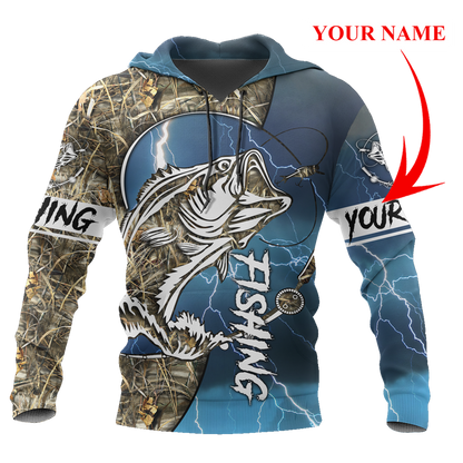 HC Bass fishing Sport - Blue version 3d all over printed shirts for fisher TR0505202 - Amaze Style™-Apparel