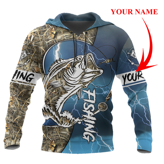 HC Bass fishing Sport - Blue version 3d all over printed shirts for fisher TR0505202 - Amaze Style™-Apparel