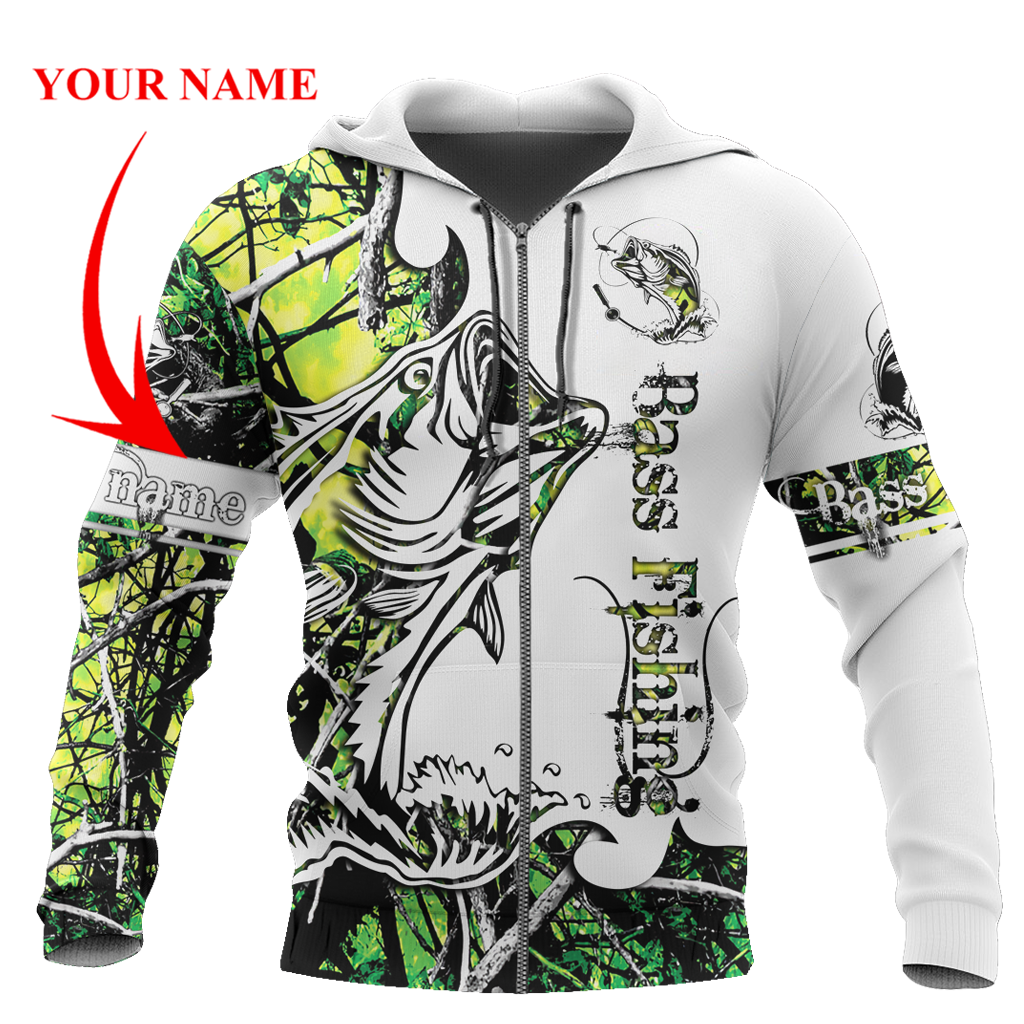 Green Bass Fishing Sport 3D all over printed shirts for men and women TR0505203 - Amaze Style™-Apparel