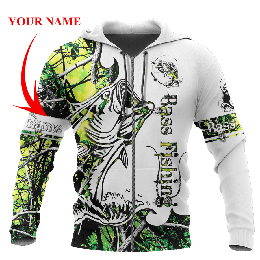 Green Bass Fishing Sport 3D all over printed shirts for men and women TR0505203 - Amaze Style™-Apparel