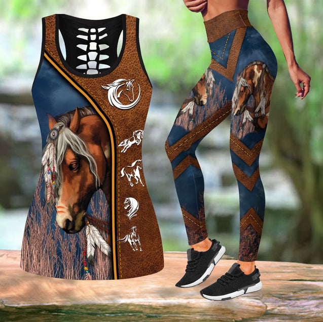 Love Horse Combo Tank + Legging TR0705203S-Apparel-MP-S-S-Vibe Cosy™