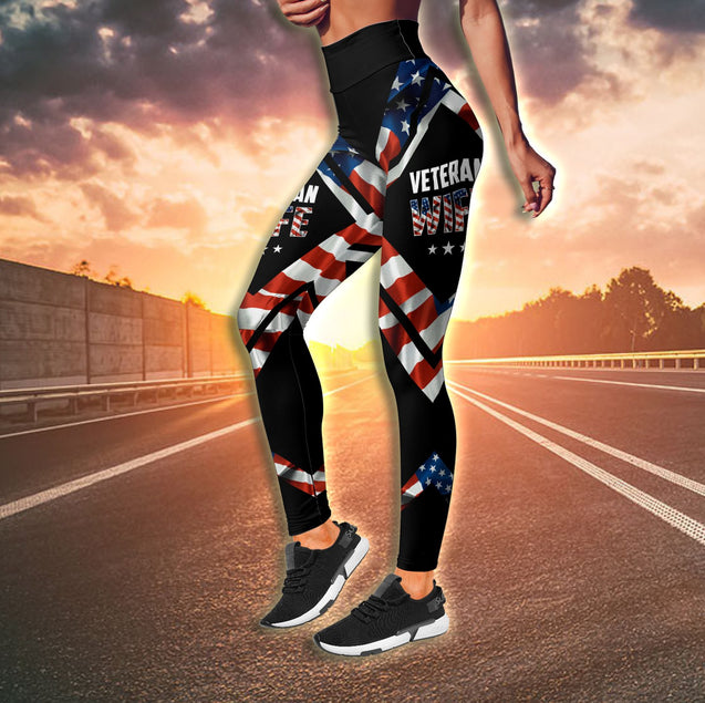 US Veteran Wife Combo (Legging+Tank) for women TR1206203S-Apparel-Huyencass-S-No Tank-Vibe Cosy™