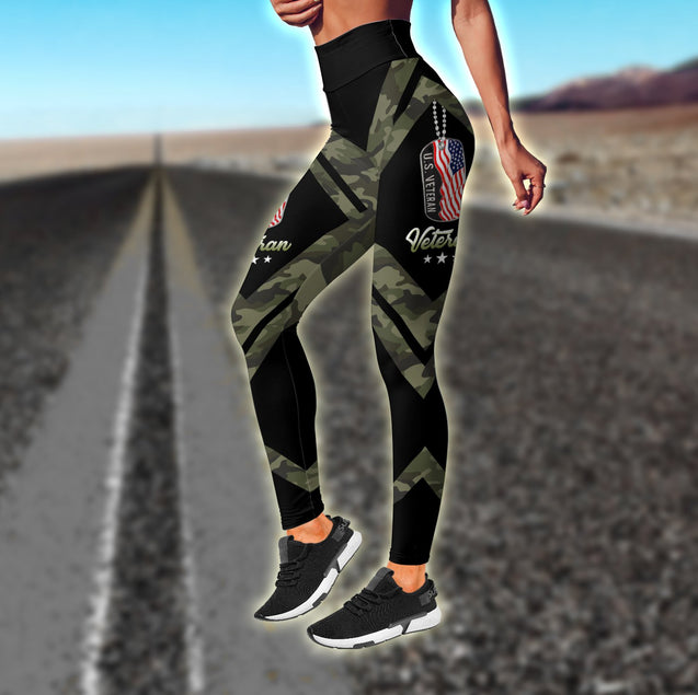 US Veteran Granddaughter Combo (Legging+Tank) for women TR1806201S-Apparel-Huyencass-S-No Tank-Vibe Cosy™