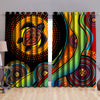 Aboriginal Turtles Painting Art Thermal Grommet Window Curtains TR2006204