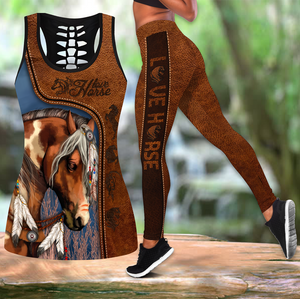 Love Horse Combo Tank + Legging TR2104203-Apparel-MP-S-S-Vibe Cosy™