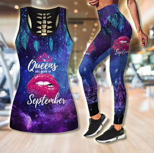 Queens are born in September Galaxy combo legging+tank TR2405209-Apparel-Huyencass-S-S-Vibe Cosy™