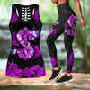 Combo Money Skull Rose tanktop & legging outfit for women-Apparel-PL8386-S-S-Vibe Cosy™