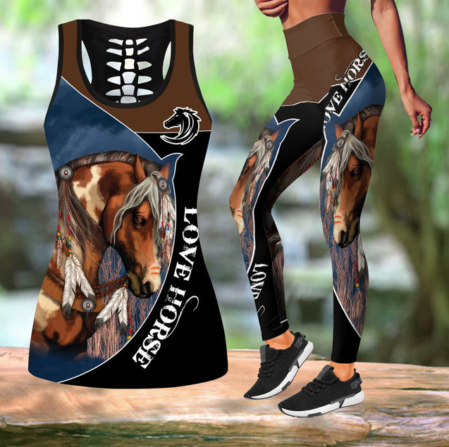 Love Horse Combo Tank + Legging TR2604205-Apparel-MP-S-S-Vibe Cosy™