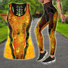 Aboriginal Australia Rock Painting Hand Lizard Art Golden Style Combo (Legging+Tank) TR2606201S-Apparel-Huyencass-S-S-Vibe Cosy™