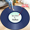 Customize Name Vinyl Record Circle Rug HHT11052101