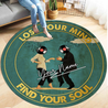 Customize Name Vinyl Record Circle Rug DA24052108