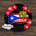 Customize Name Puerto Rico Circle Rug SN17042101.S4