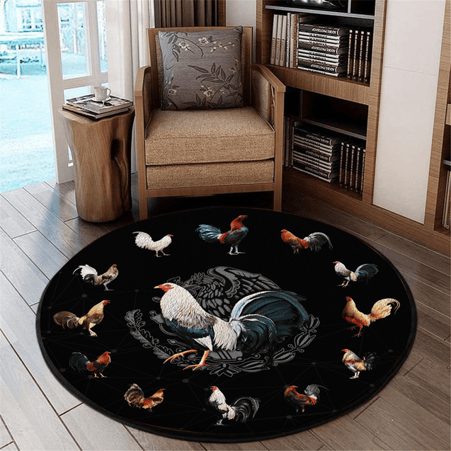 Rooster Circle Rug Pi19052103VH