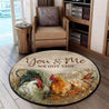 Rooster Circle Rug Pi27052107