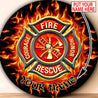 Customize Name Firefighter Circle Rug AM18052106