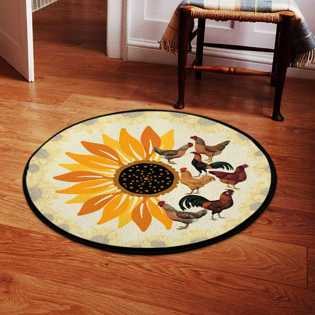 Rooster Circle Rug Pi27052104