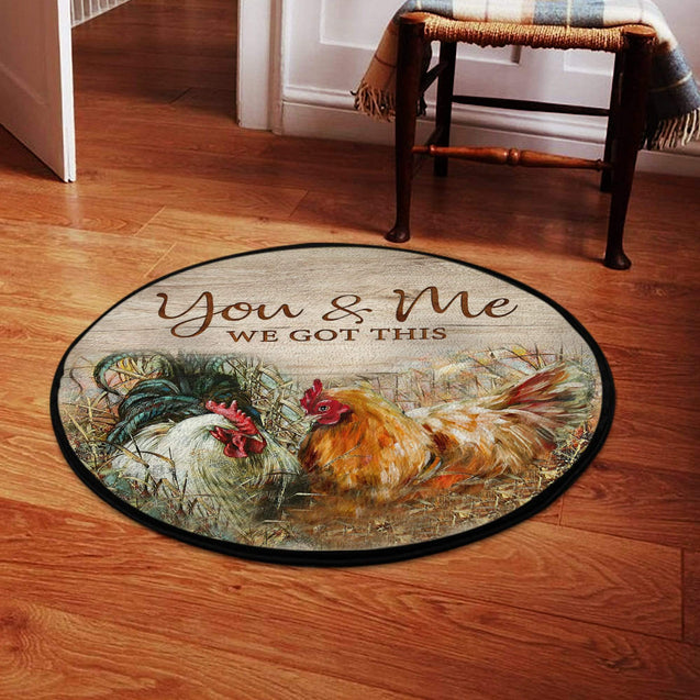 Rooster Circle Rug Pi27052107