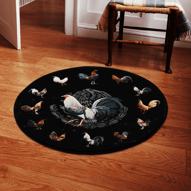 Rooster Circle Rug Pi19052103VH