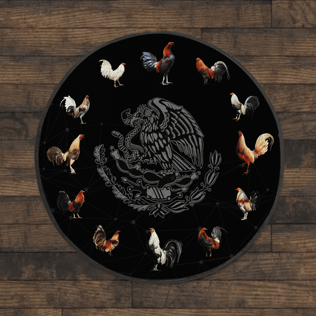 Mexican Rooster Circle Rug Pi12052103