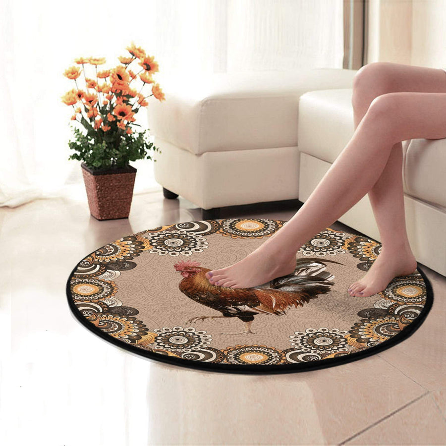 Rooster Circle Rug Pi27052105