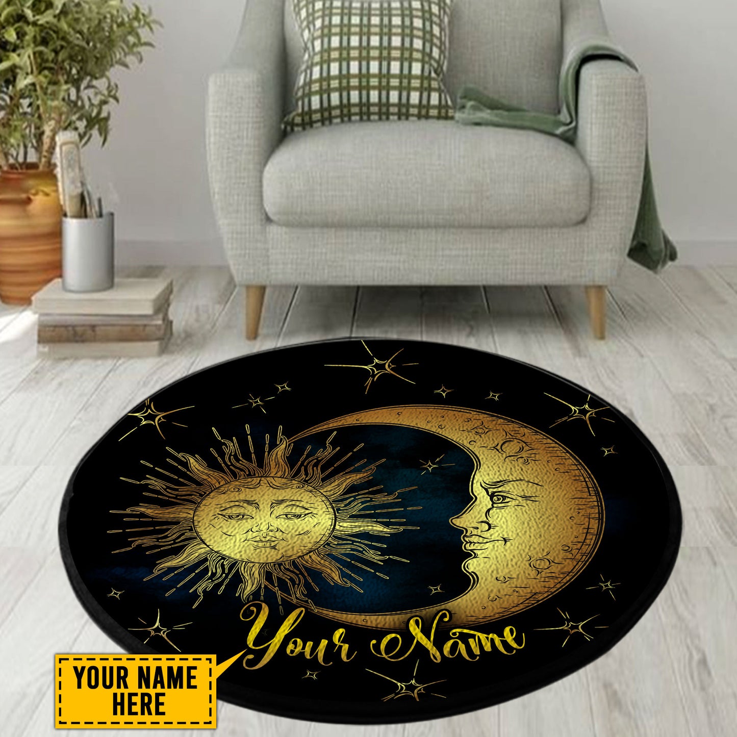 Customize Name Wicca Circle Rug NTN29052105
