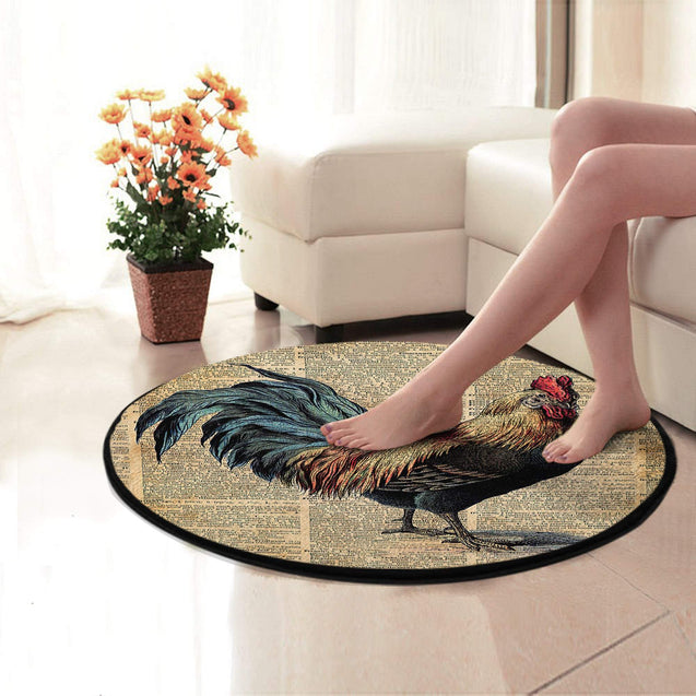 Rooster Circle Rug Pi27052106