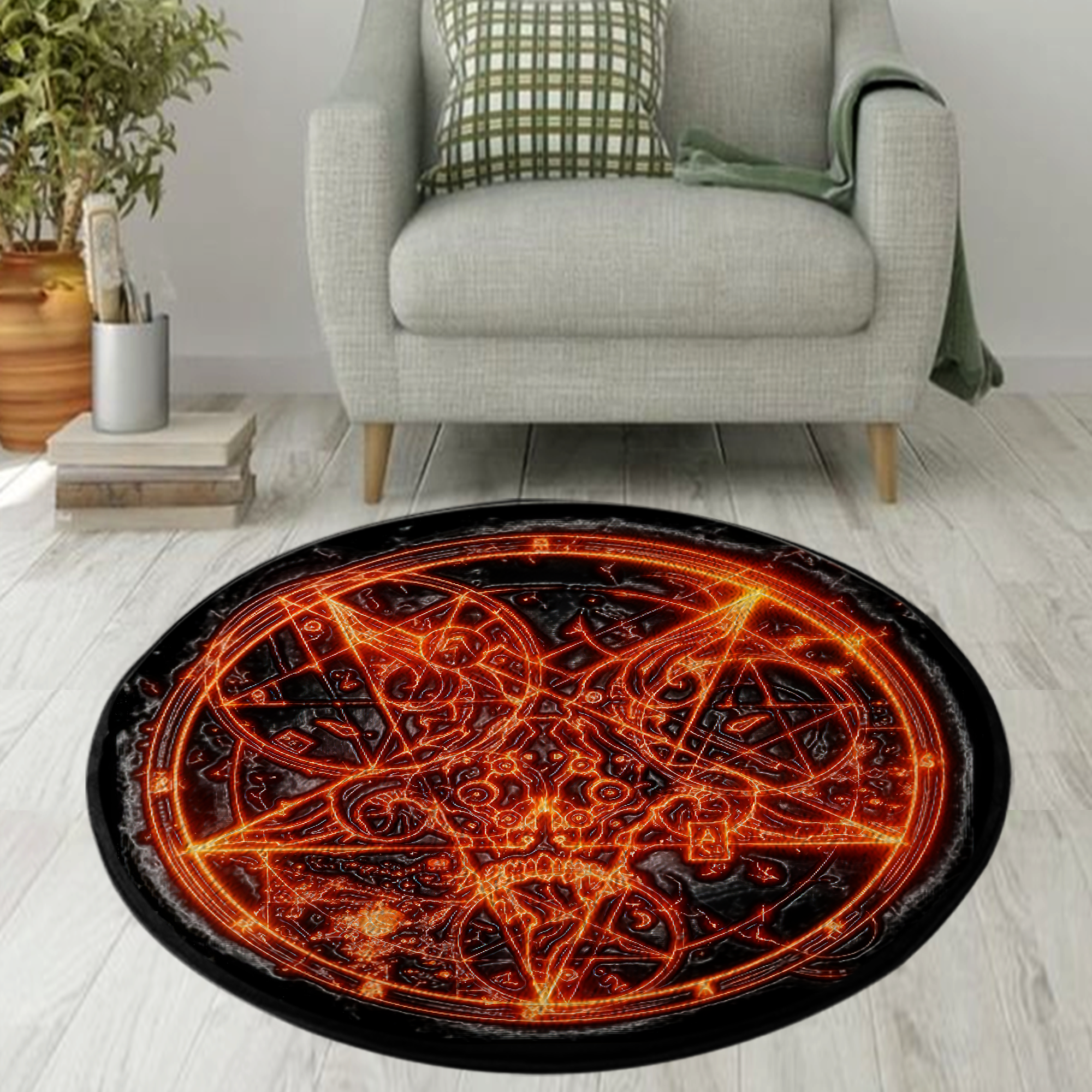 Satanic Circle Rug MH13052109