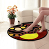 Aboriginal Flag Circle Dot Australia Circle Rug DQB14052101