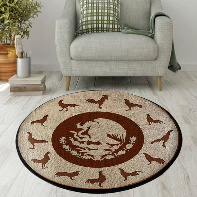 Mexican Rooster Circle Rug NTN13052105