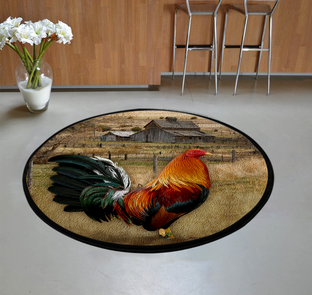 Rooster Circle Rug TNA11052101