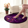 Aboriginal Purple The Lizard and The Sun Circle Rug