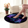 Aboriginal Beautiful Ray Hibiscus Hawaii Circle Rug