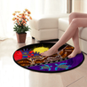 Aboriginal Culture Painting Art Colorful 3D Design Circle Rug