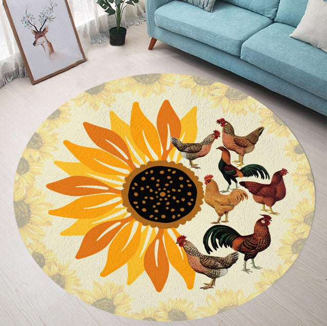 Rooster Circle Rug Pi27052104