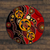 Aboriginal Turtles Australia Indigenous Painting Art Circle Rug