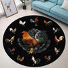 Rooster Circle Rug Pi24052105