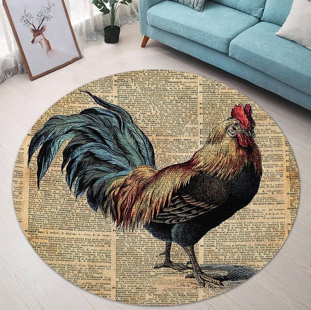 Rooster Circle Rug Pi27052106