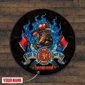 Customize Name Firefighter Circle Rug MH01062105