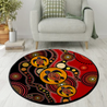 Aboriginal Turtles Australia Indigenous Painting Art Circle Rug