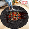 Customize Name Firefighter Circle Rug DQB29052101